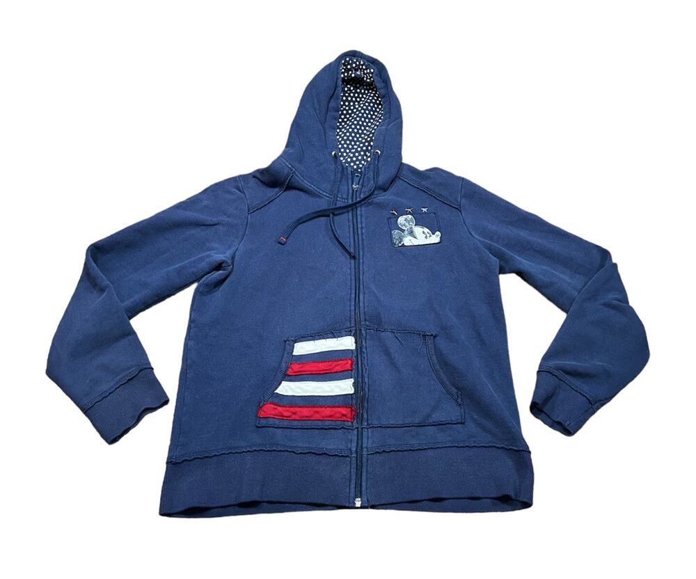 Disney Parks Mickey Mouse Americana Hooded Full Zip Jacket Size Medium